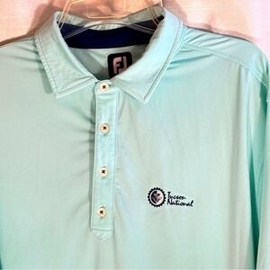 FootJoy Mint Green Men's Polo Shirt‎ 2XL Tucson National Golf Course Logo